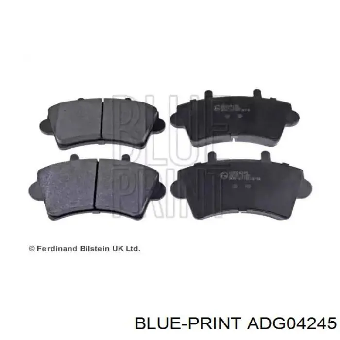 Передние тормозные колодки ADG04245 Blue Print