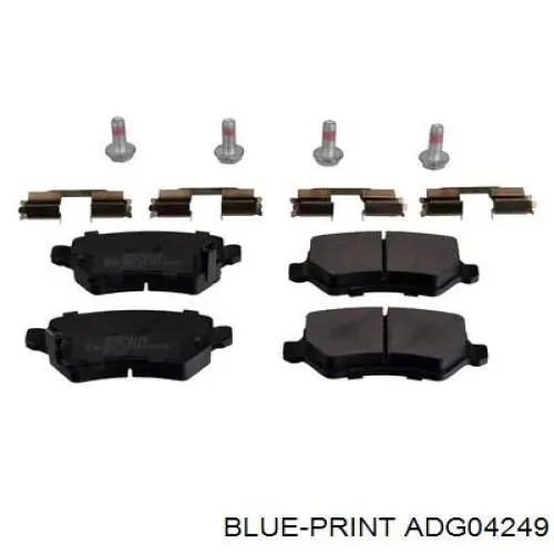 Задние тормозные колодки ADG04249 Blue Print
