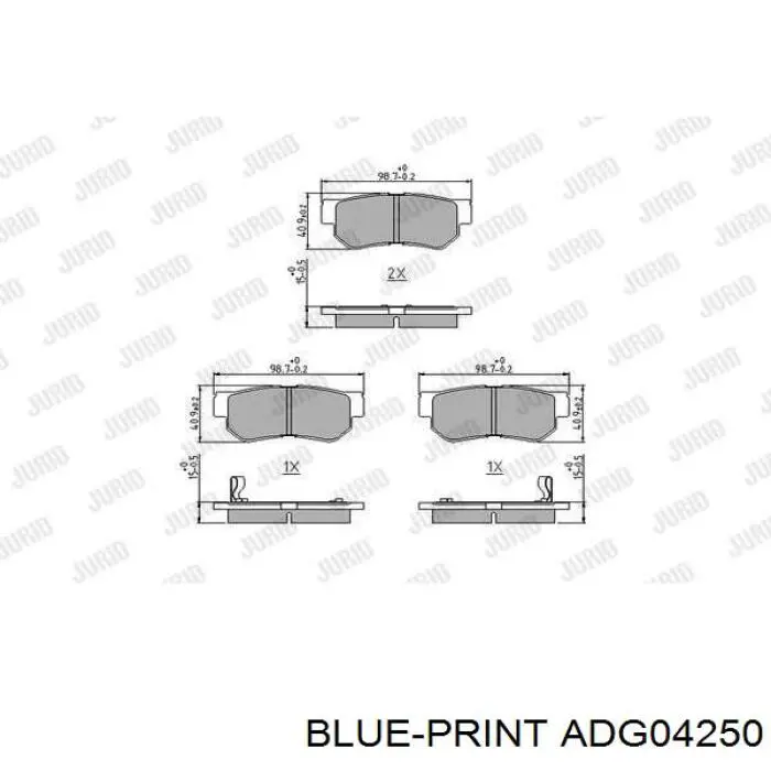 Задние тормозные колодки DB1451 Jurid/Bendix