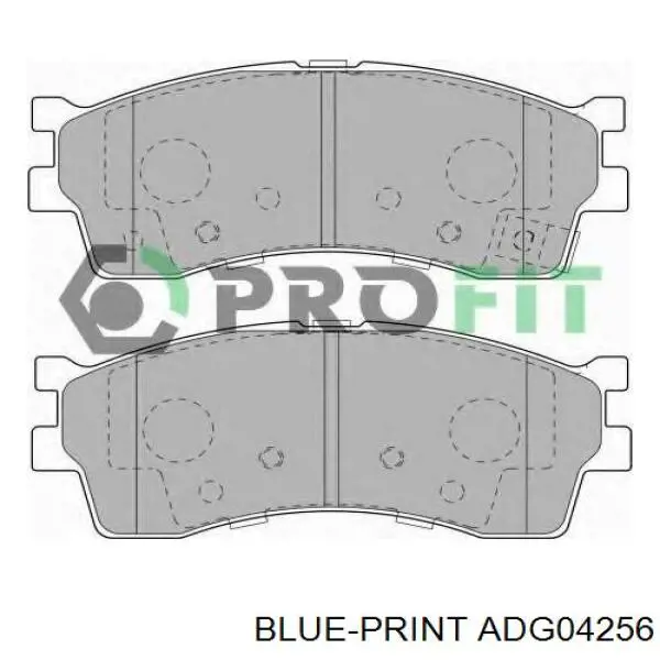 Тормозные колодки Blue Print ADG04256