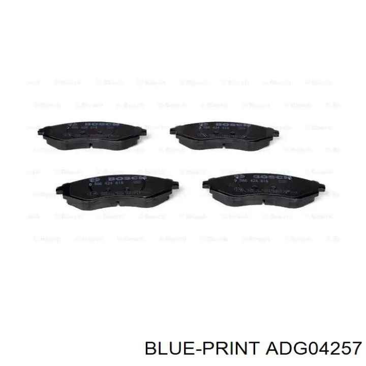 Купить ADG04257 Blue Print Колодки тормозные