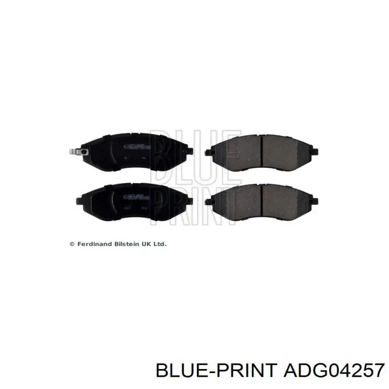 Колодки Blue Print ADG04257 цена, от 14.82 USD