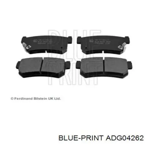 Колодки дисковые  Blue Print ADG04262 цена, от 18.47 USD