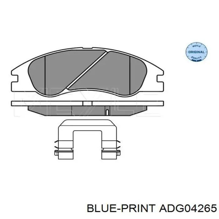 Pastillas de freno delanteras ADG04265 Blue Print