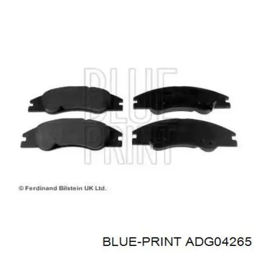 Передние тормозные колодки ADG04265 Blue Print