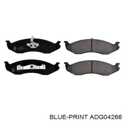 Задние дисковые колодки Blue Print ADG04266