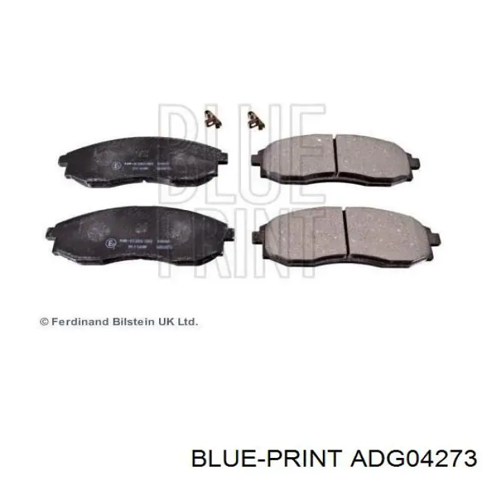 Pastillas de freno delanteras ADG04273 Blue Print