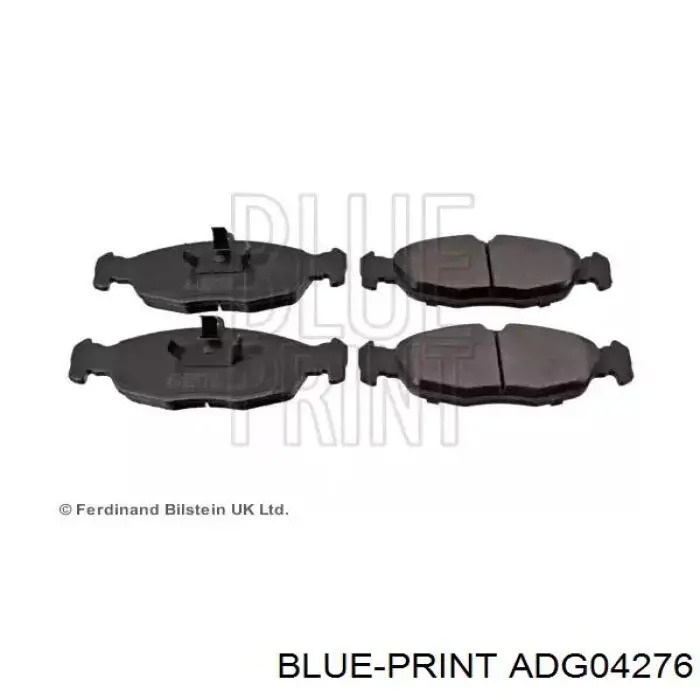 Передние тормозные колодки ADG04276 Blue Print