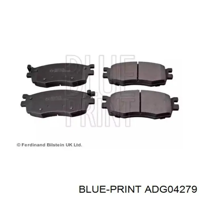 ADG04279 Blue Print передние тормозные колодки