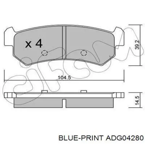 Купить P96405131 General Motors Колодки тормозные задние, дисковые