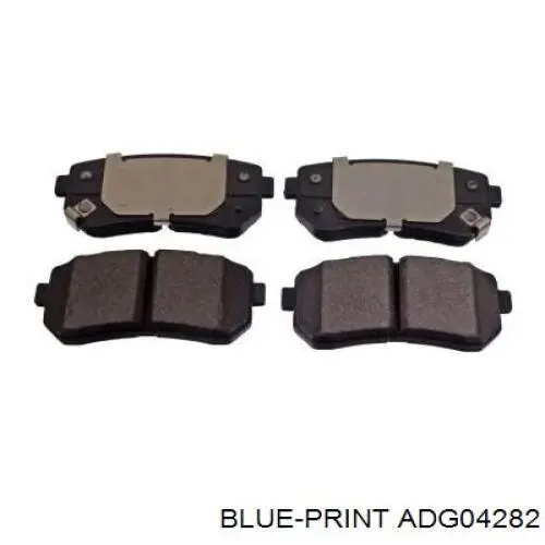 Купить ADG04282 Blue Print Колодки тормозные задние, дисковые
