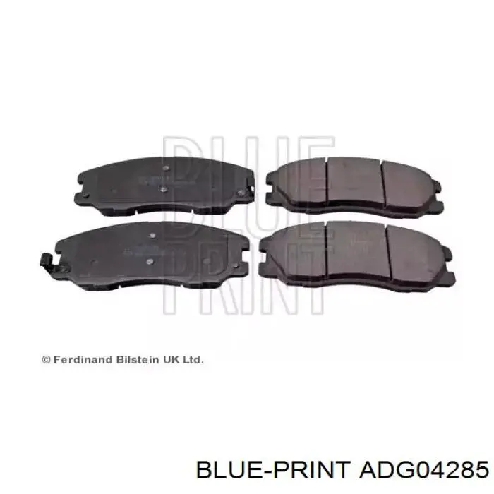 ADG04285 Blue Print передние тормозные колодки