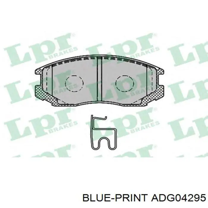 Купить ADG04295 Blue Print Колодки тормозные