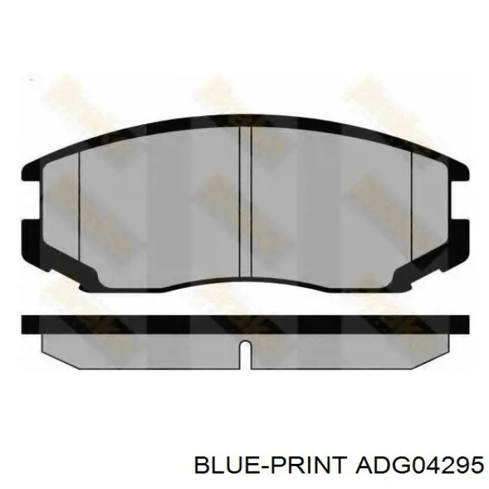 Передние тормозные колодки ADG04295 Blue Print