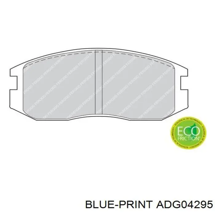 Колодки Blue Print ADG04295 цена, от 13.53 USD