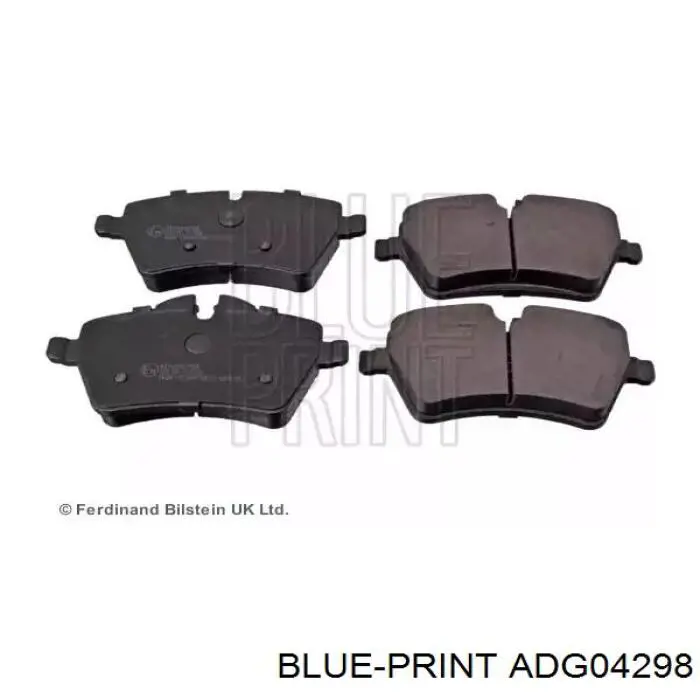 Передние тормозные колодки ADG04298 Blue Print