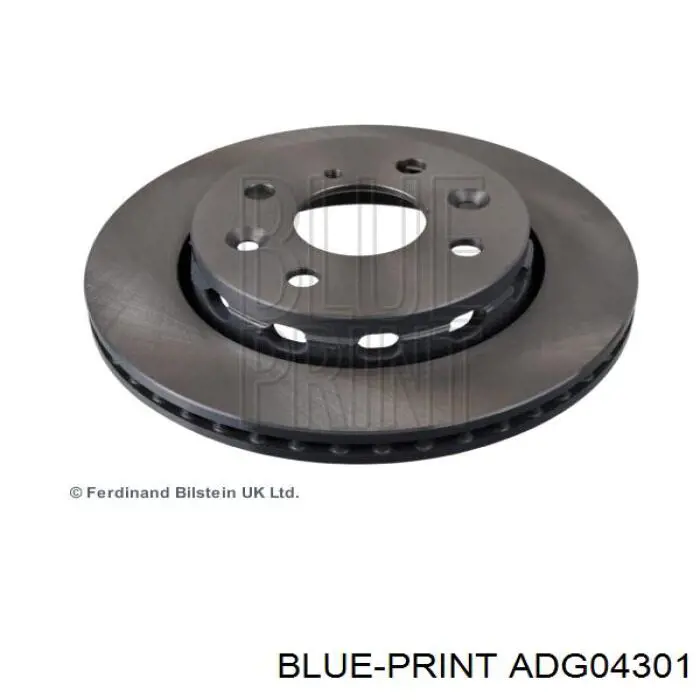 ADG04301 Blue Print диск тормозной передний
