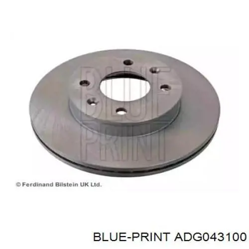 Передний тормозной диск Blue Print ADG043100