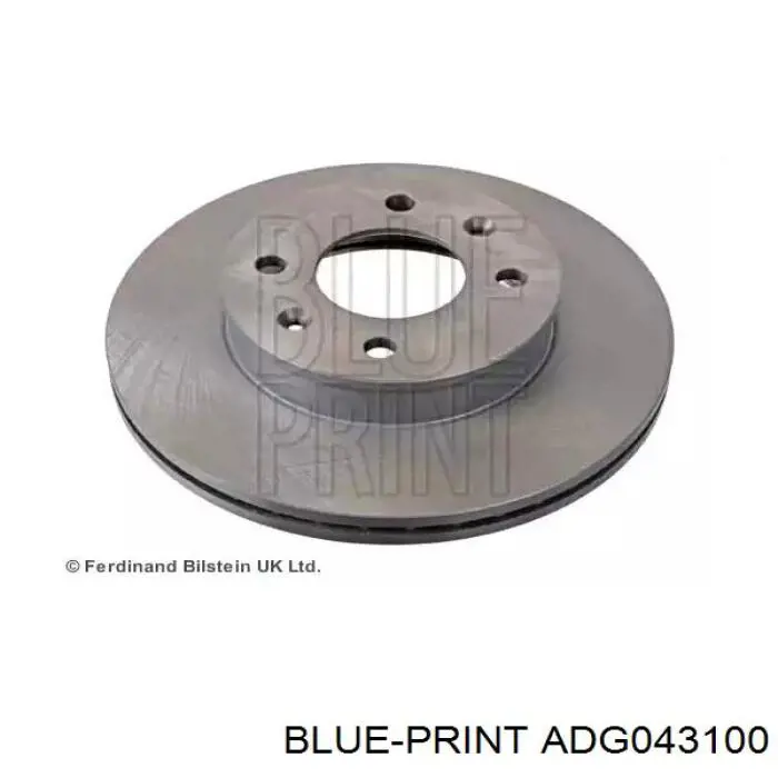 Передние тормозные диски ADG043100 Blue Print