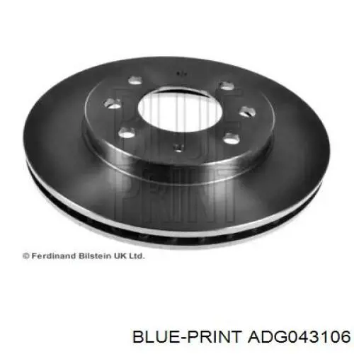 Передние тормозные диски ADG043106 Blue Print