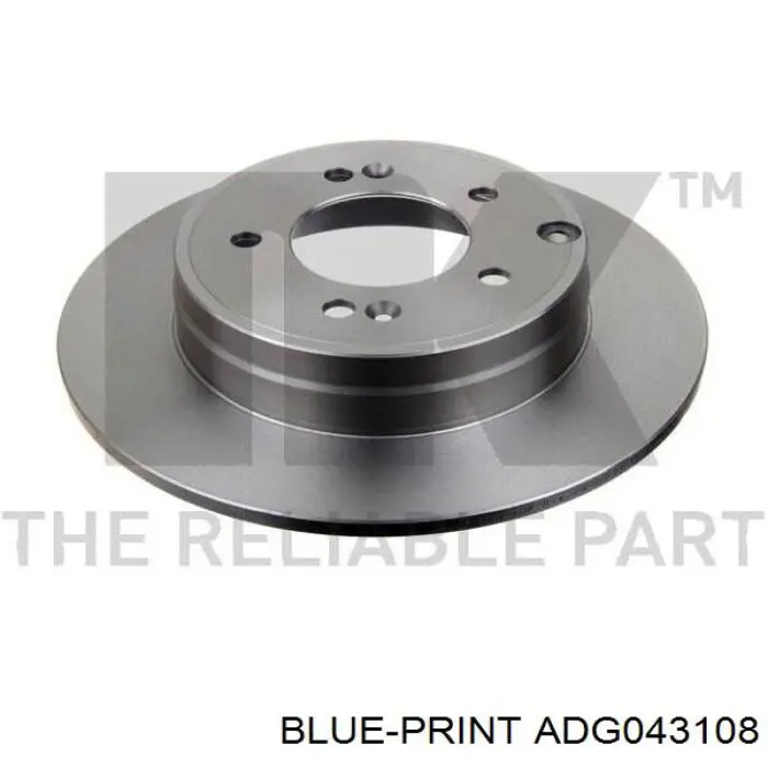 Задний тормозной диск Blue Print ADG043108 цена, от 30.94 USD