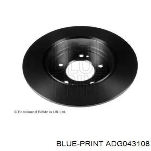 Купить ADG043108 Blue Print Диск тормозной задний