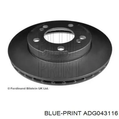 Передние тормозные диски ADG043116 Blue Print