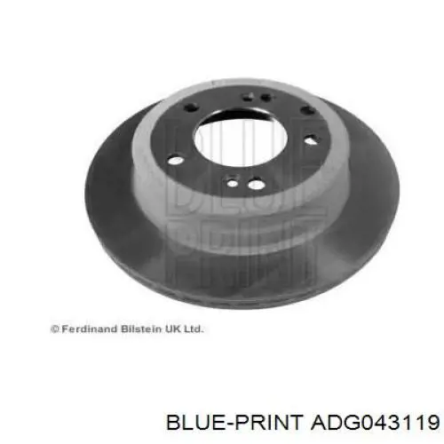 Тормозные диски ADG043119 Blue Print