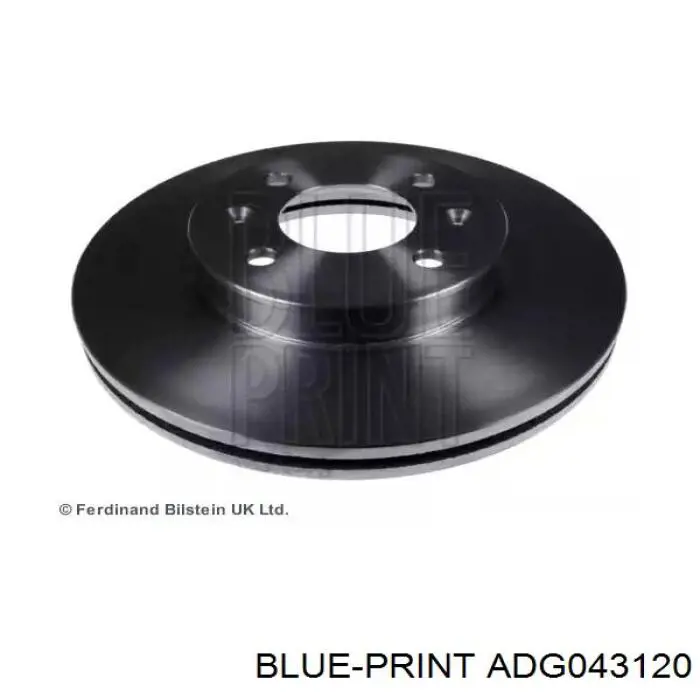 Передние тормозные диски ADG043120 Blue Print