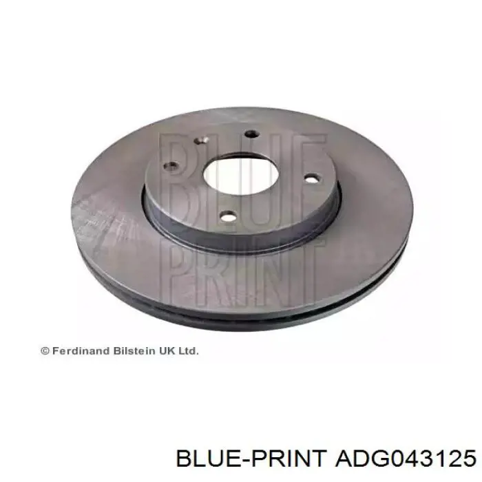 Передние тормозные диски ADG043125 Blue Print