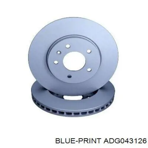 Передние тормозные диски ADG043126 Blue Print