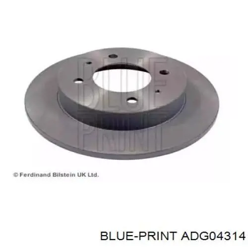 ADG04314 Blue Print диск тормозной задний