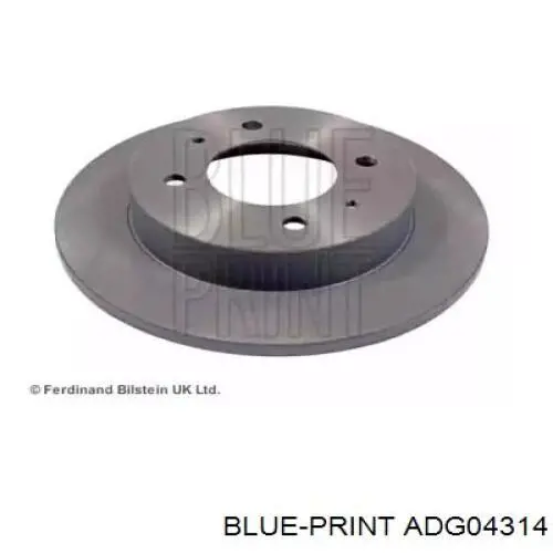 Тормозные диски ADG04314 Blue Print