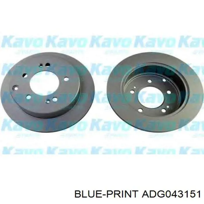 Задний дисковый тормоз Blue Print ADG043151