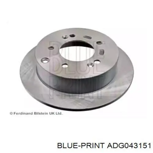 Диск гальмівний задній ADG043151 Blue Print