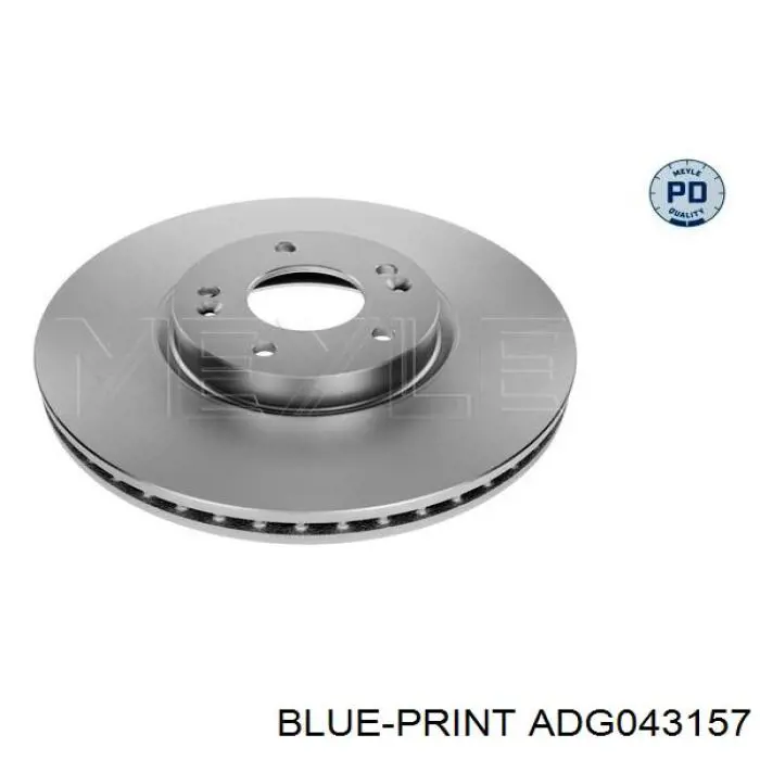 Передние тормозные диски ADG043157 Blue Print