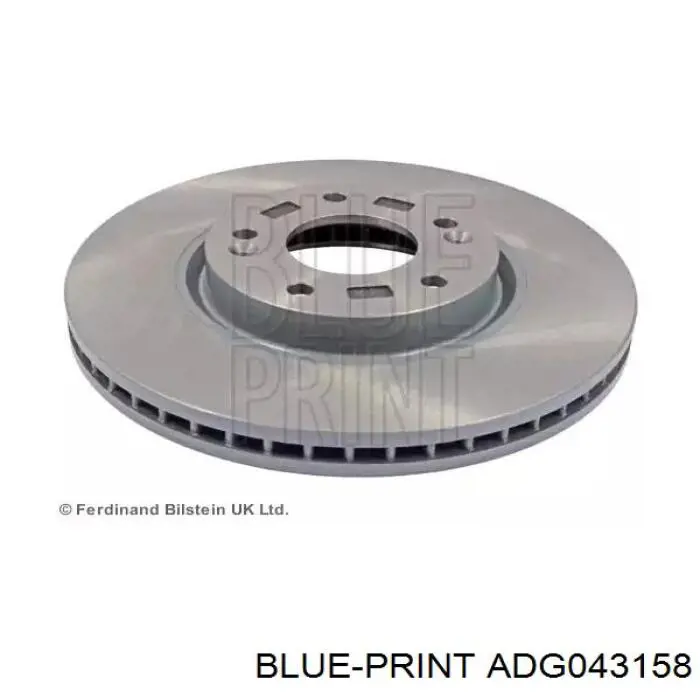 Передние тормозные диски ADG043158 Blue Print