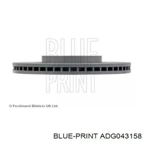 Передние тормозные диски ADG043158 Blue Print