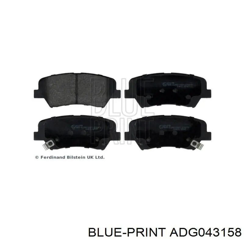 Тормоз дисковый передний Blue Print ADG043158 цена, от 50.80 USD