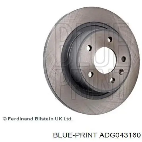 Тормозные диски ADG043160 Blue Print