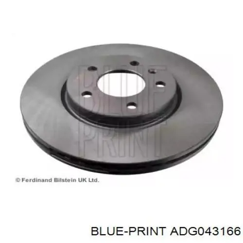 Передний тормозной диск Blue Print ADG043166