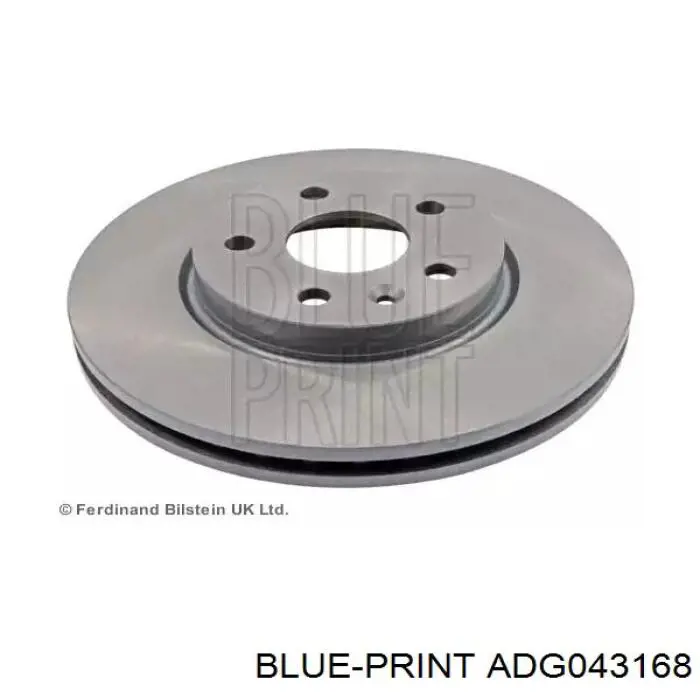 Передние тормозные диски ADG043168 Blue Print