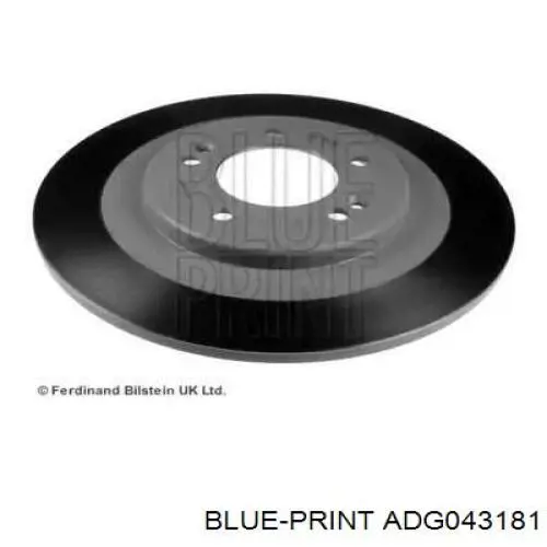 Тормозные диски ADG043181 Blue Print