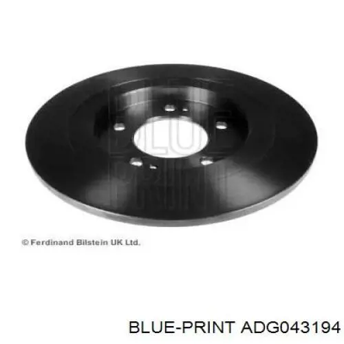 Disco de freno trasero ADG043194 Blue Print