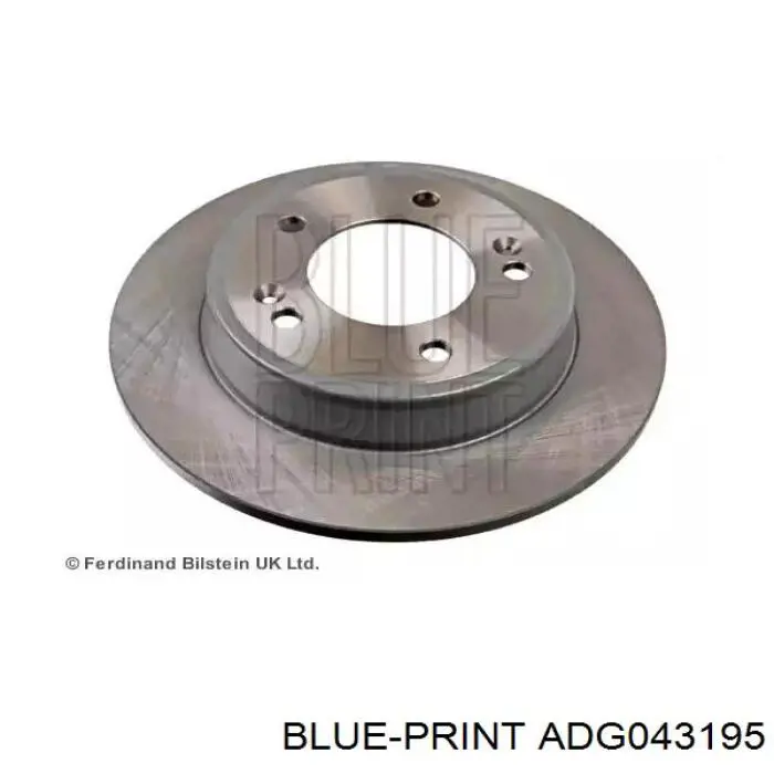 Тормозные диски ADG043195 Blue Print