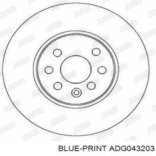 Тормоз дисковый передний Blue Print ADG043203 цена, от 39.44 USD