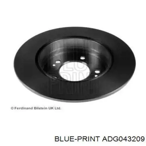 Disco de freno trasero ADG043209 Blue Print