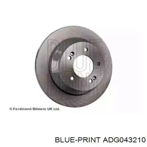 Disco de freno trasero ADG043210 Blue Print