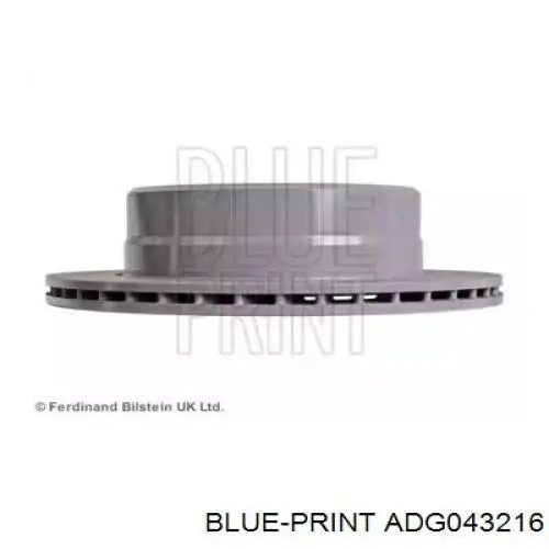 Тормозные диски ADG043216 Blue Print