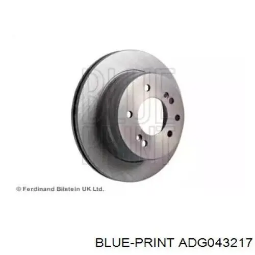 Disco de freno trasero ADG043217 Blue Print